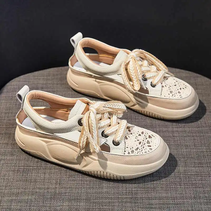 包头罗马凉鞋女2025新款夏季镂空透气真