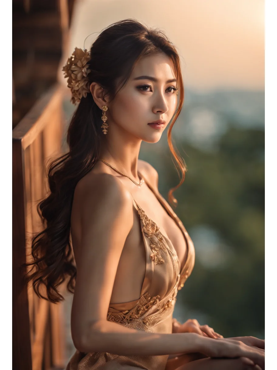 性感美丽的少女：绝美的绘画