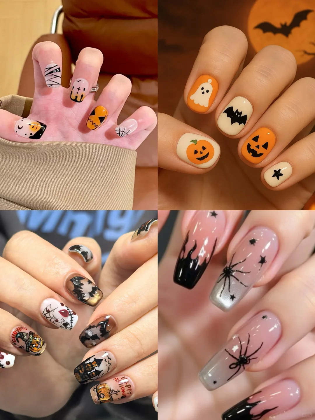 万圣节美甲系列 可爱👻来袭