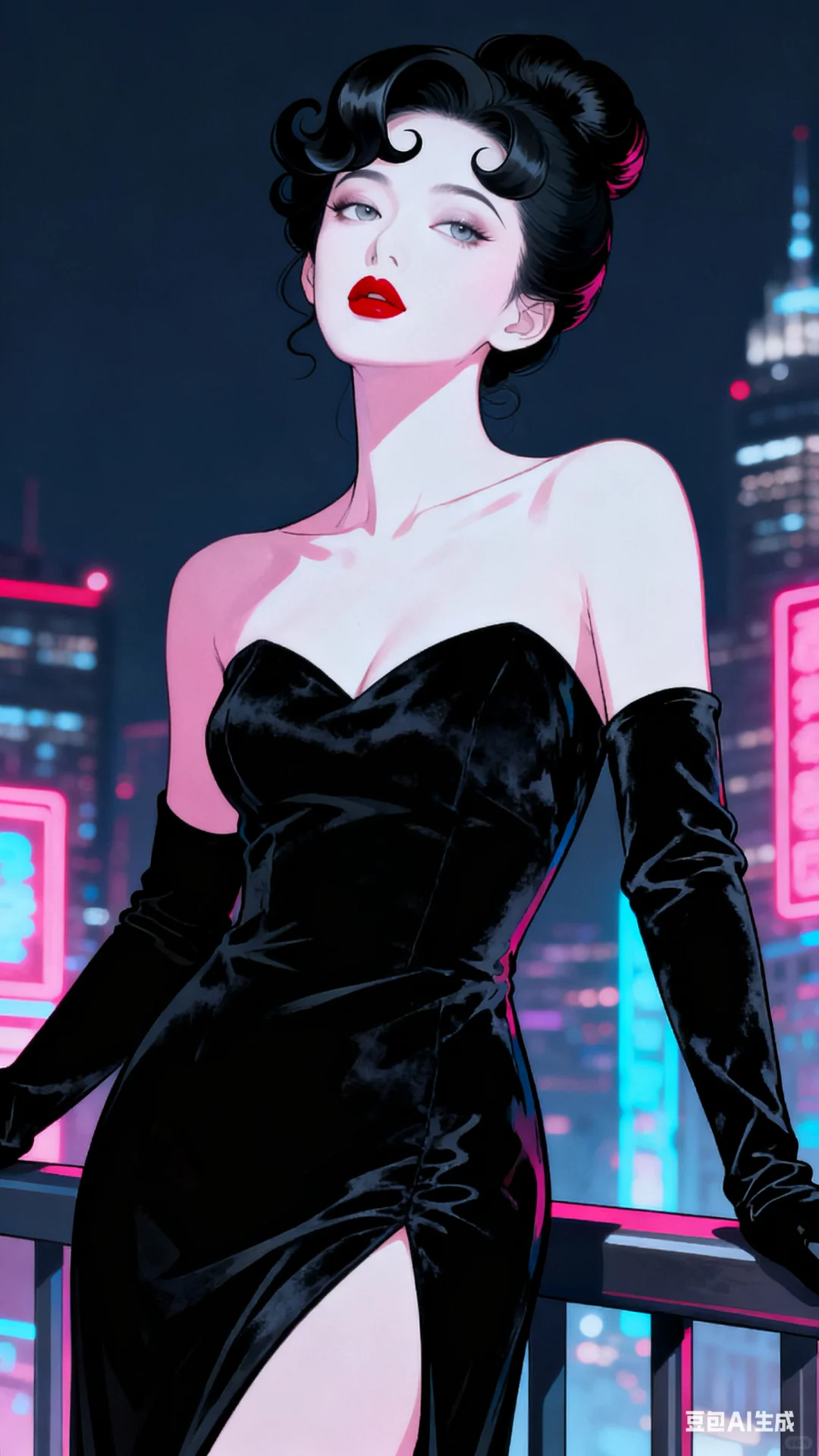 豆包4.0关键词（霓虹与港风）