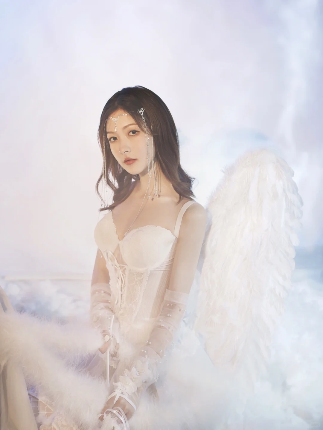 天使少女写真丨世间美好皆如干净的云朵和你