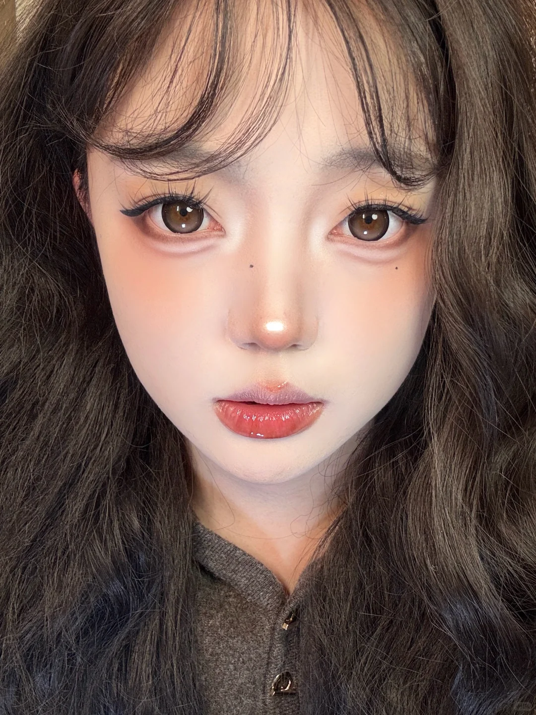 秋冬纯欲妆容🧸粉棕狗狗眼上大分！