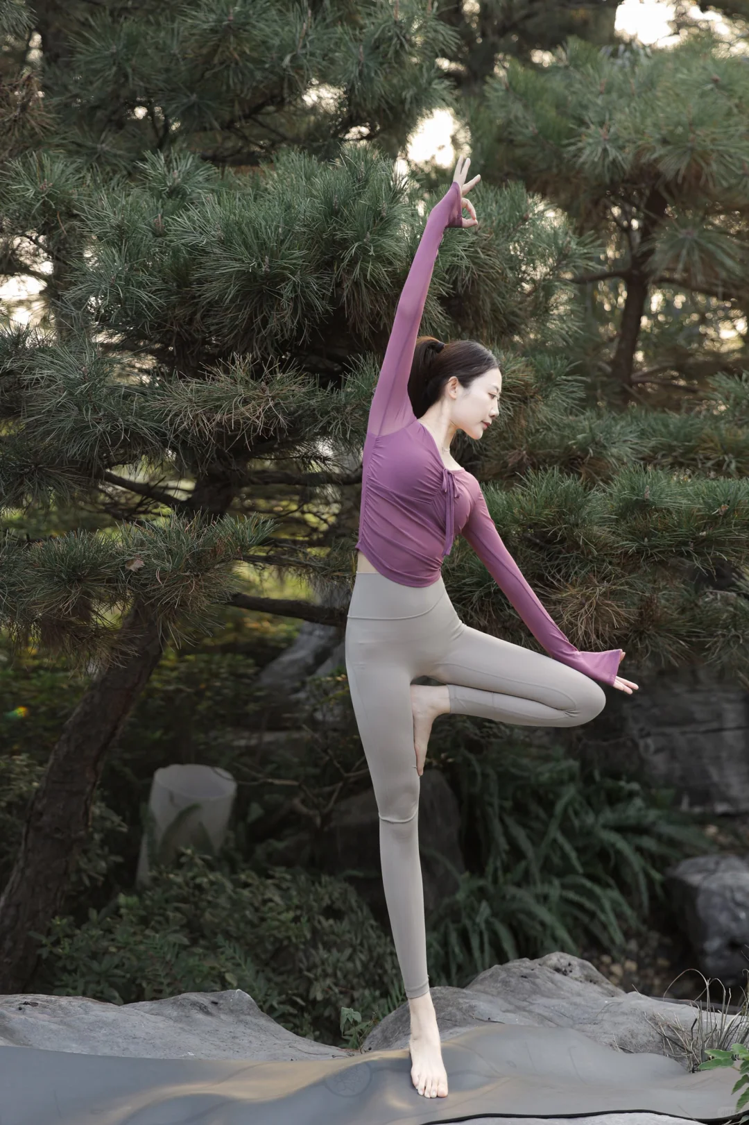 🍇“温柔紫调”瑜伽穿搭