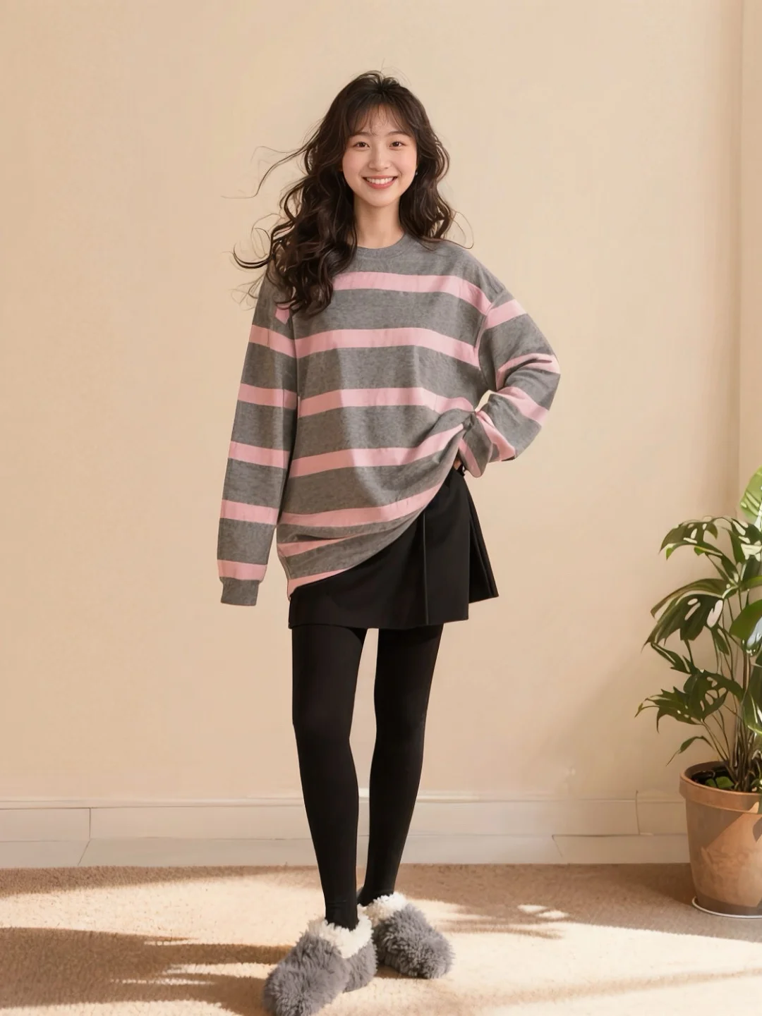 周末宅家氛围感穿搭，把松弛感焊在身上