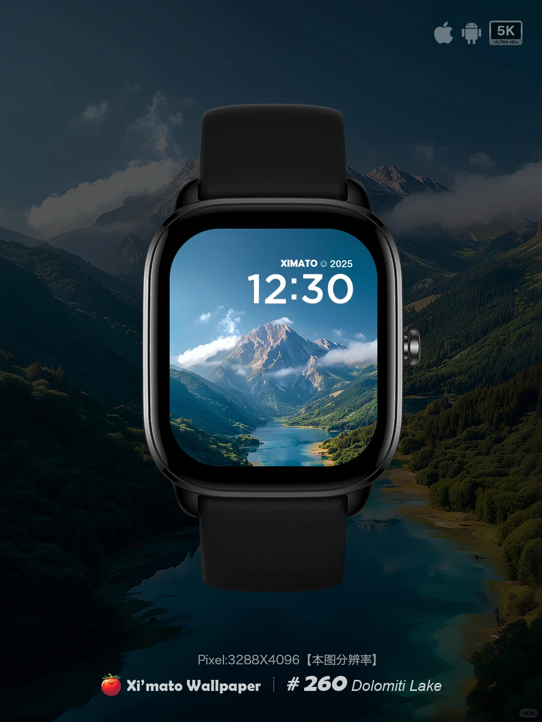 Ximato壁纸｜多洛米蒂不拉耶斯湖翡翠之心