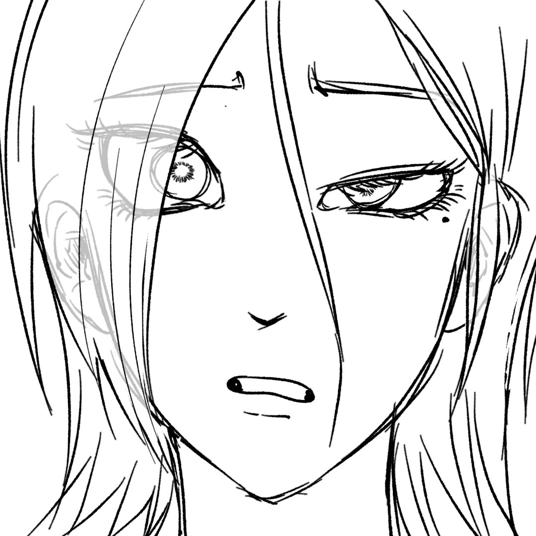 女孩子听歌画画中