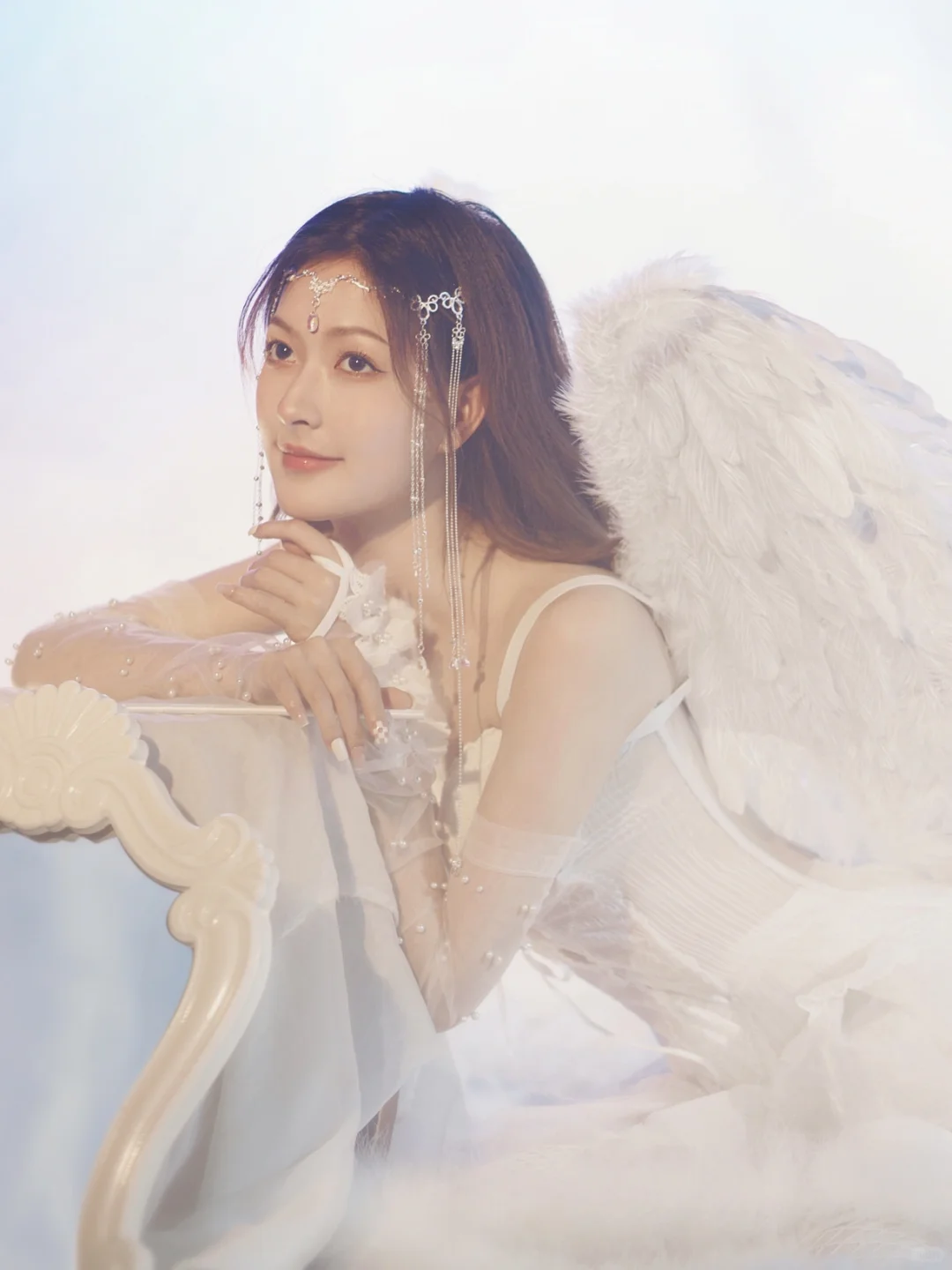 天使少女写真丨世间美好皆如干净的云朵和你