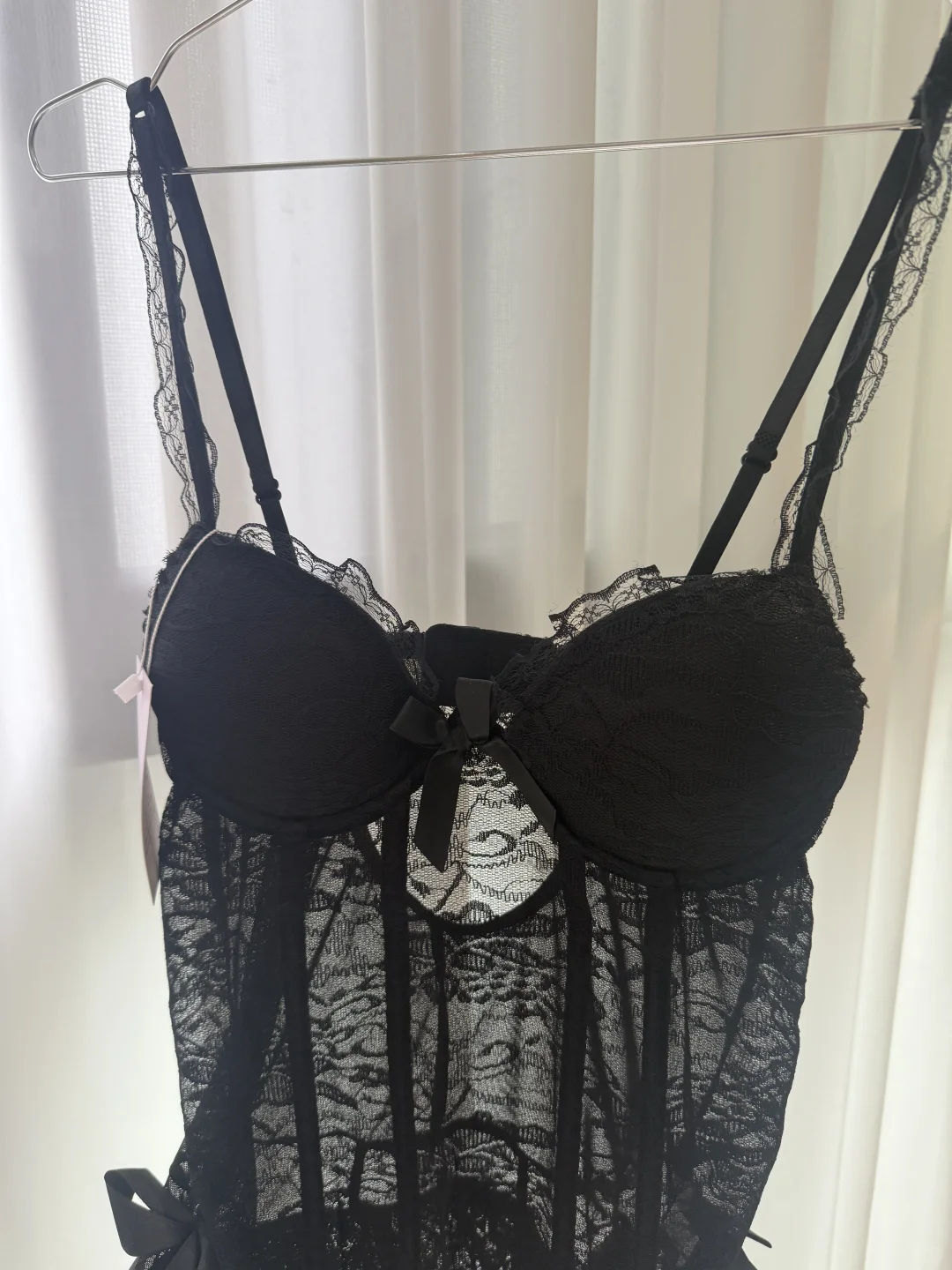 小胸显大！！🖤🖤谁懂黑色睡裙的杀伤力啊！！