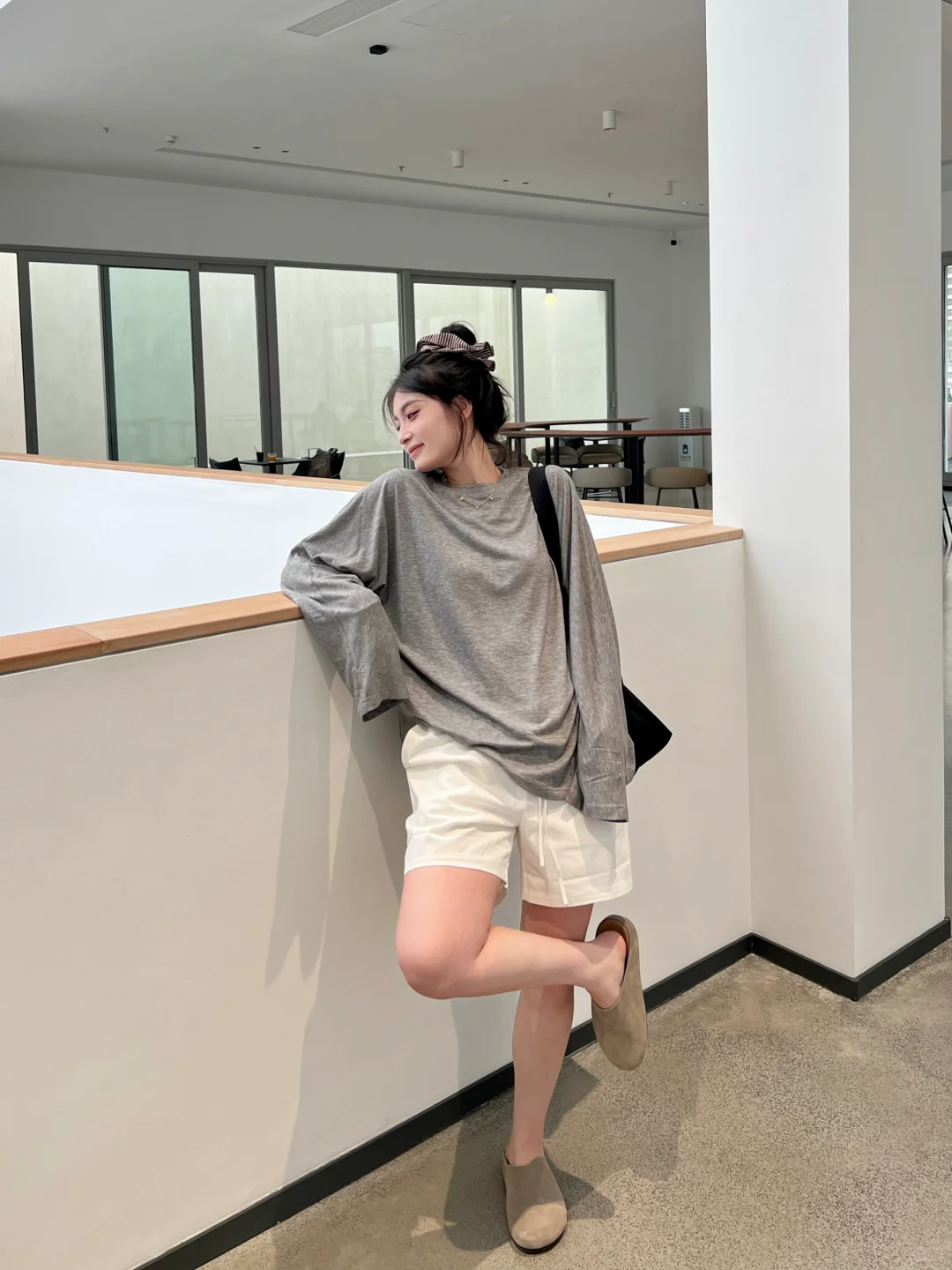 125斤微胖女孩超显瘦的休闲慵懒感穿搭