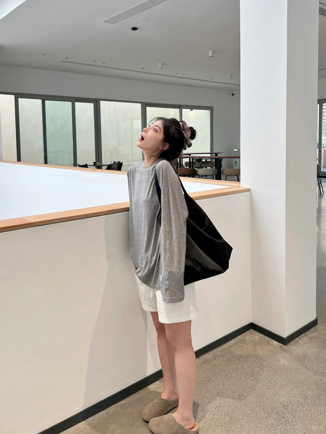 125斤微胖女孩超显瘦的休闲慵懒感穿搭