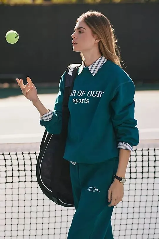 网球时髦运动风｜卫衣穿搭