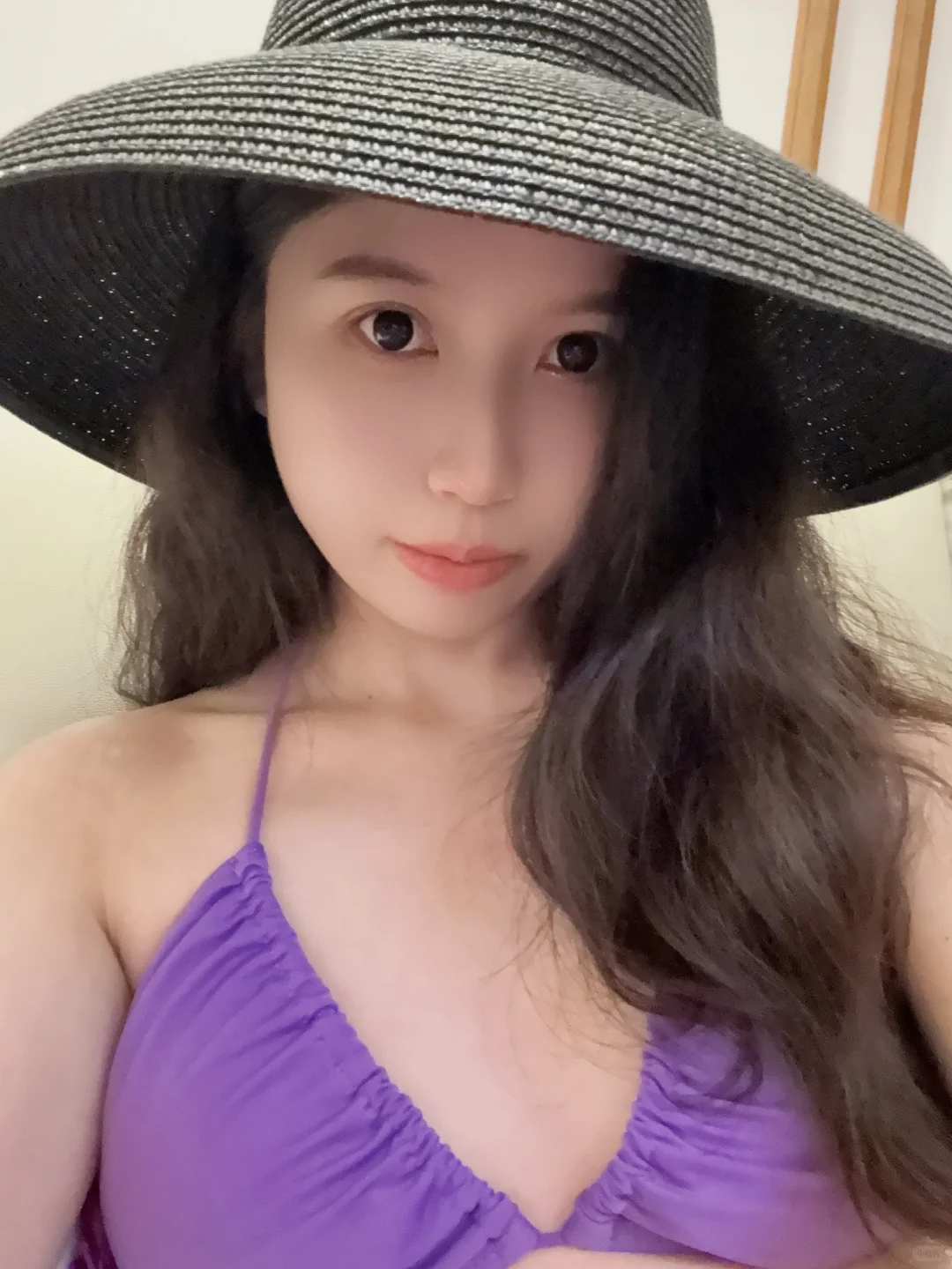 三亚 紫色泳衣好喜欢啊💜