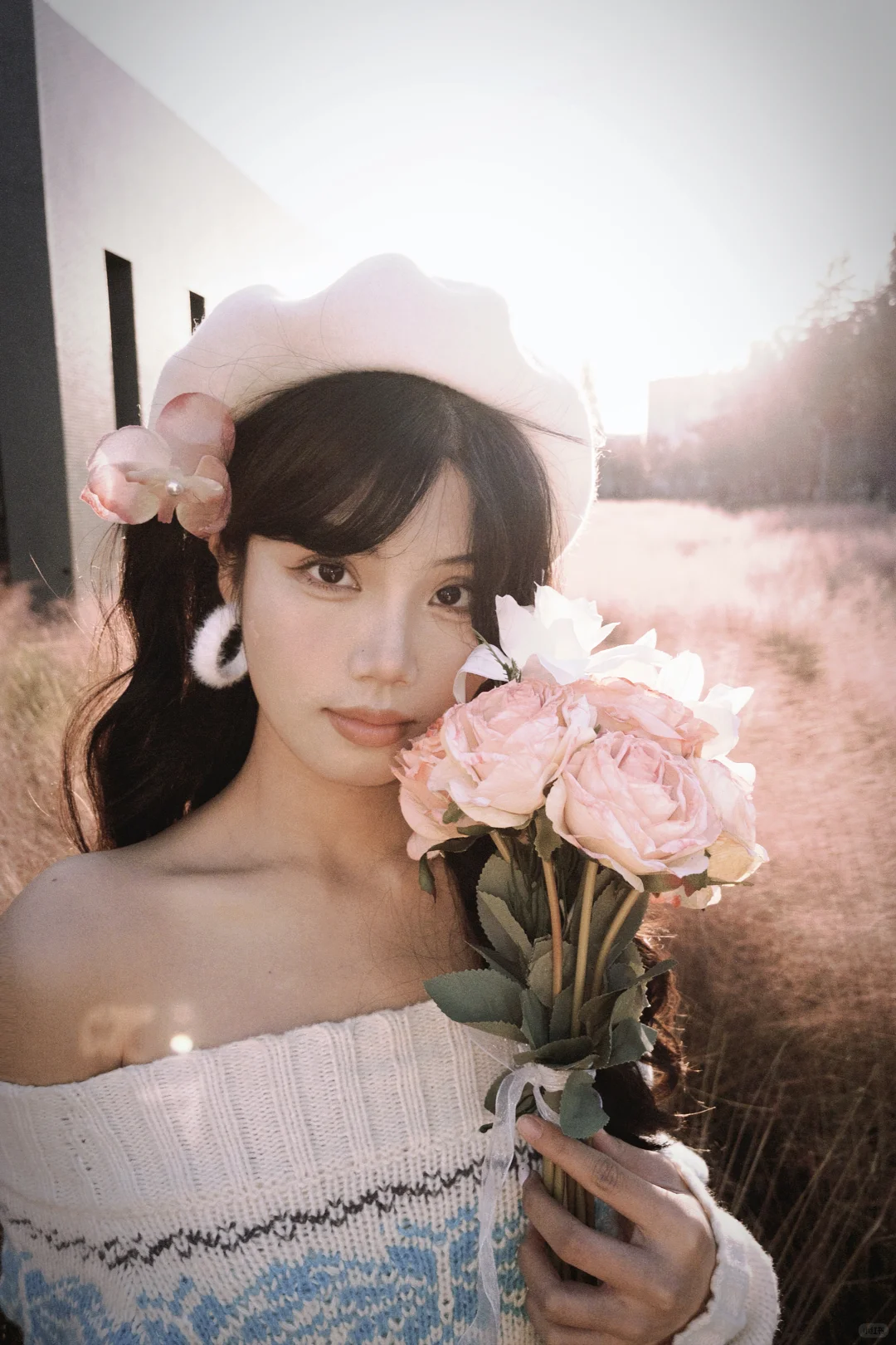 在淮师也拍到了粉黛花海🌸