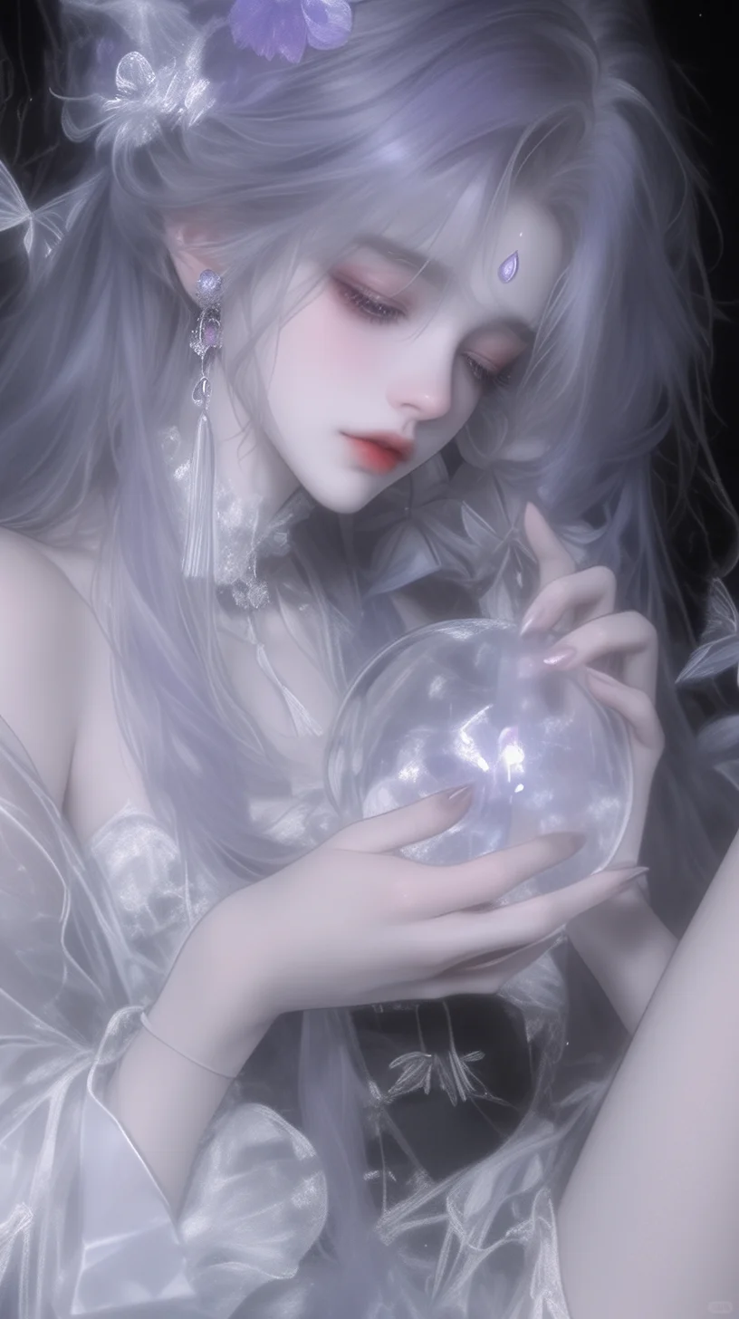 mj自跑图——“水晶球”系列(朦胧女图)