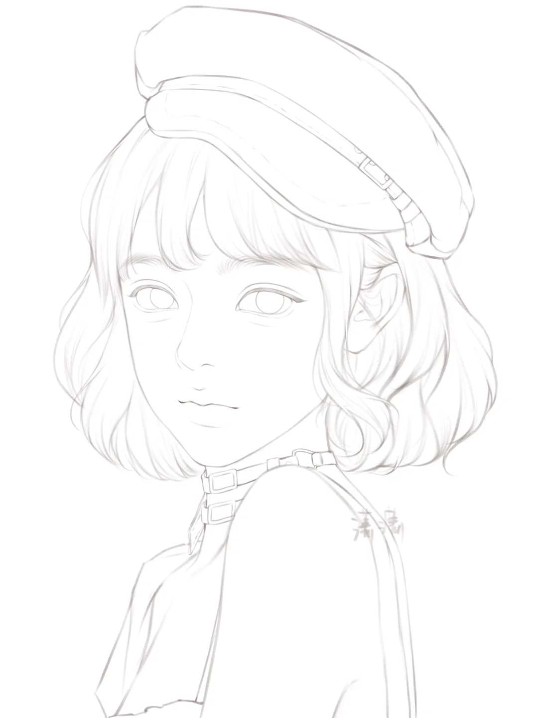 你们要的线稿来啦~