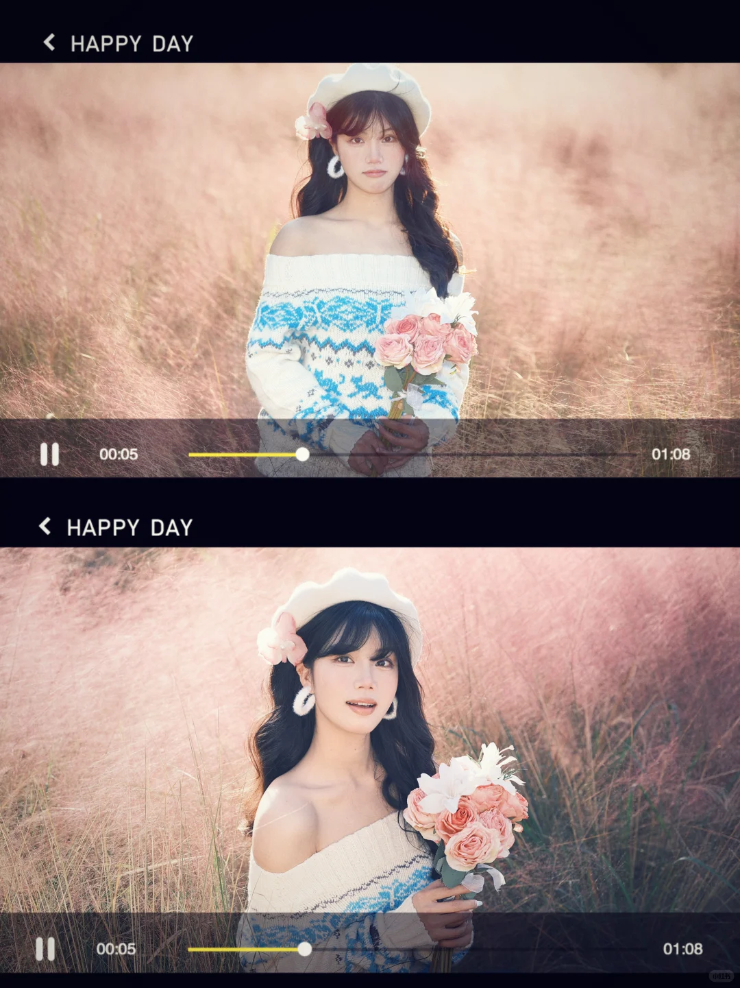 在淮师也拍到了粉黛花海🌸