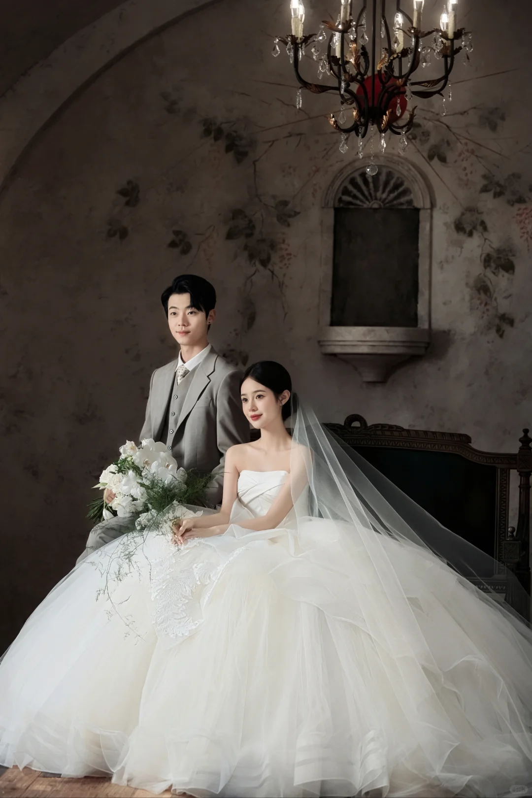 大理山茶园｜藏在复古庄园里的高级感婚照