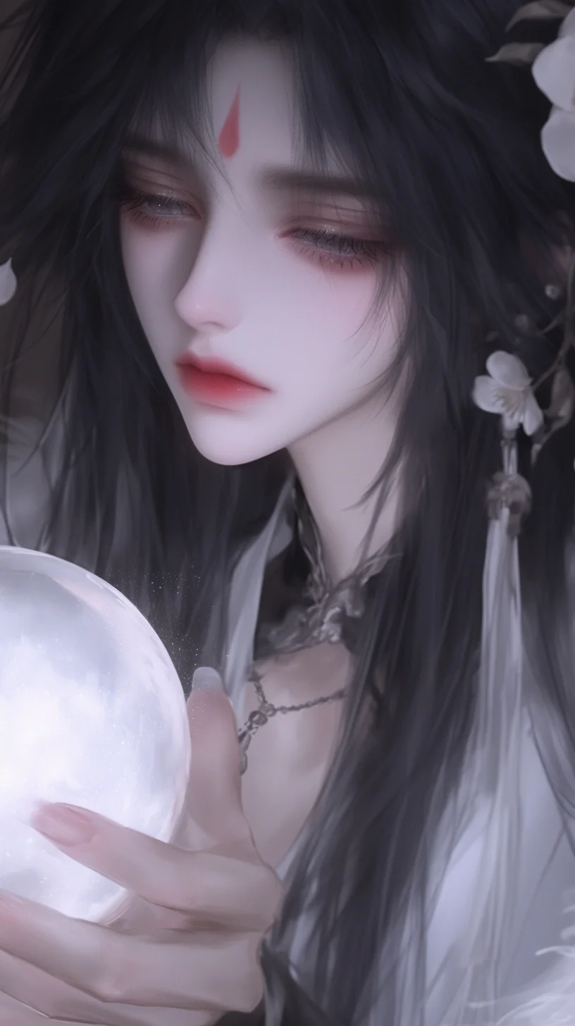 mj自跑图——“水晶球”系列(朦胧女图)