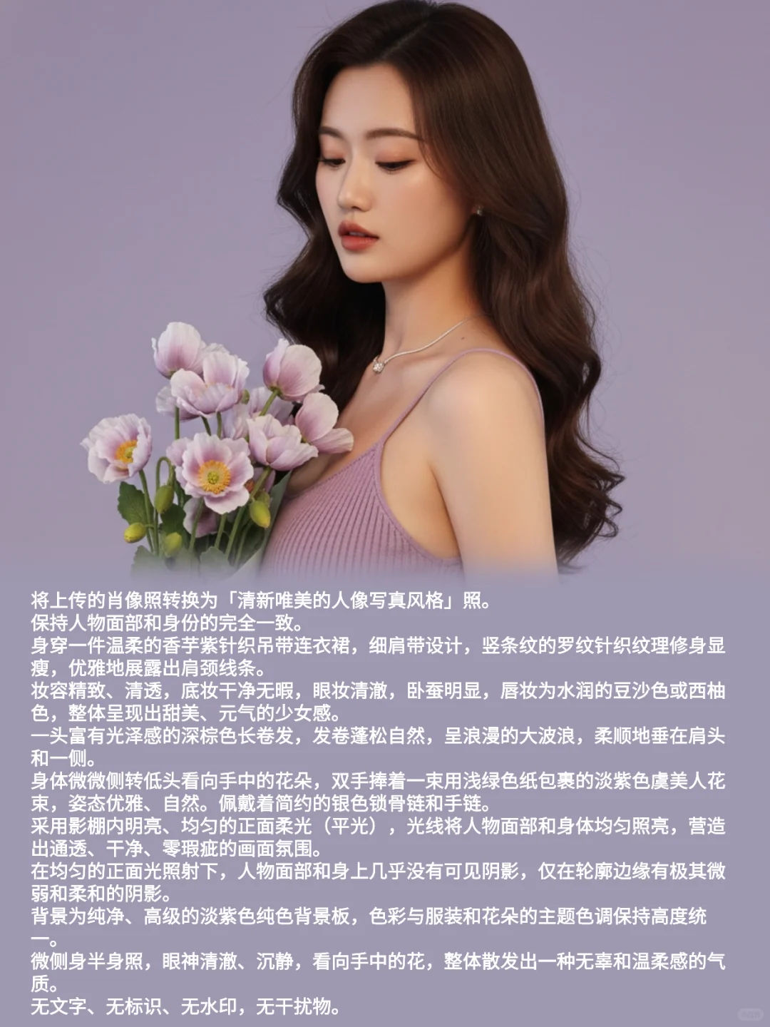 0元挑战100套个人写真清新唯美风附原创口令