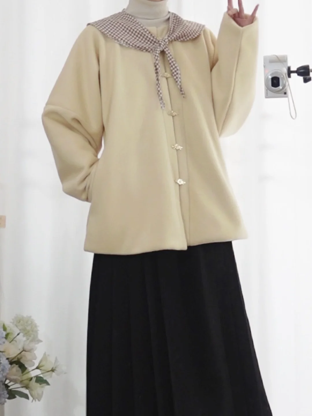 新品｜圆领弓袋袖模特图来喽