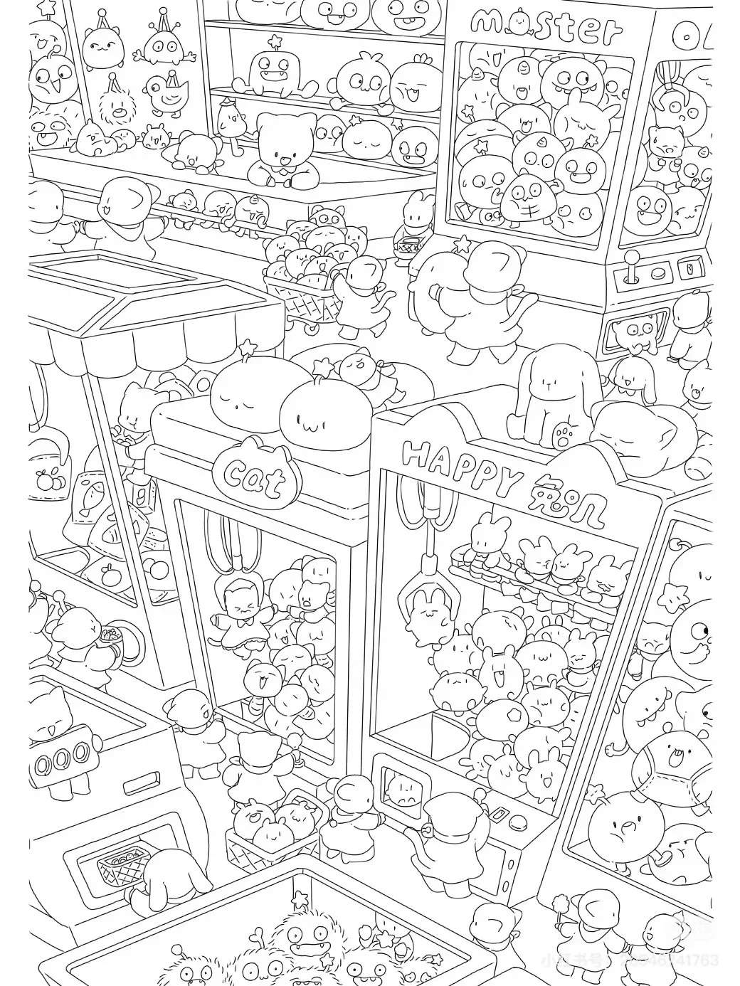 上班摸鱼必备线条画素材