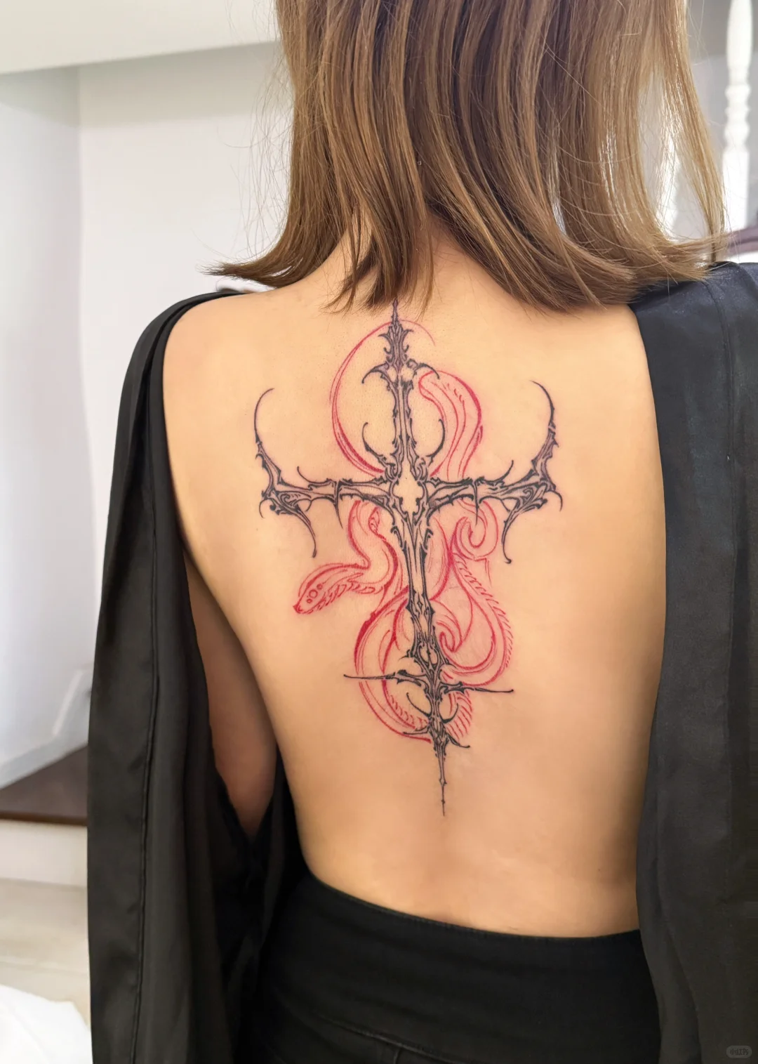 十字架｜线条纹身