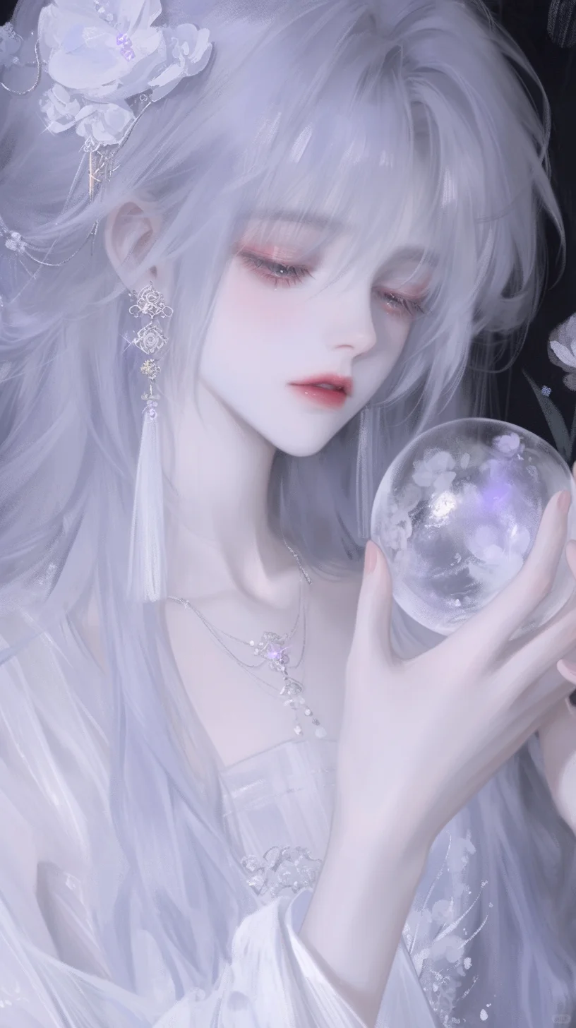 mj自跑图——“水晶球”系列(朦胧女图)