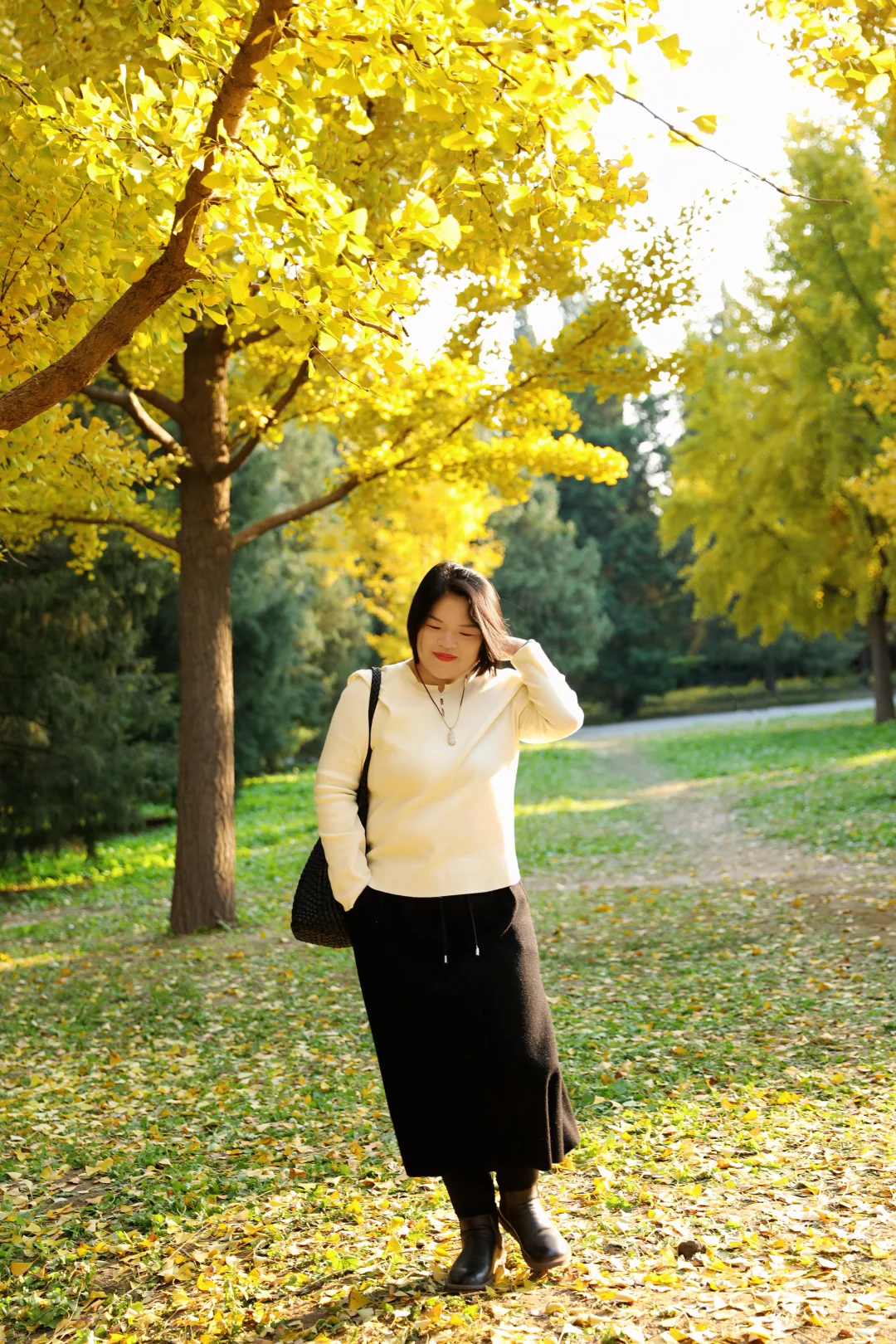 北京女摄🉑跟拍｜和闺蜜一起拍秋天的银杏叶