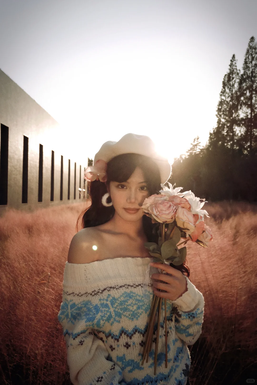 在淮师也拍到了粉黛花海🌸