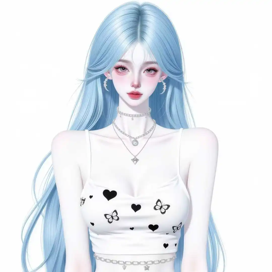 女生头像｜蓝色系