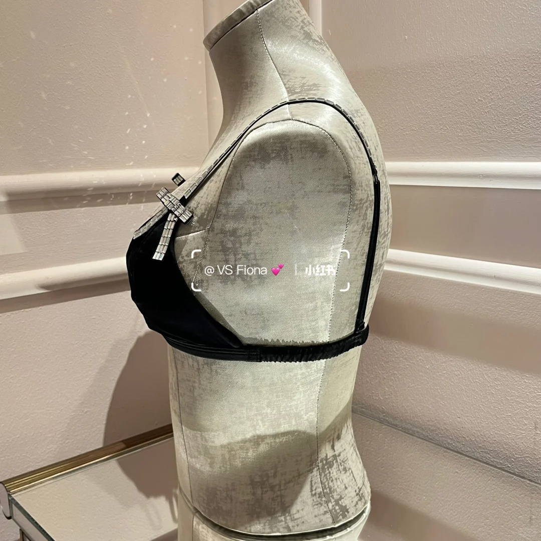 维密holiday| 🖤黑色bralette蝴蝶结水钻🖤