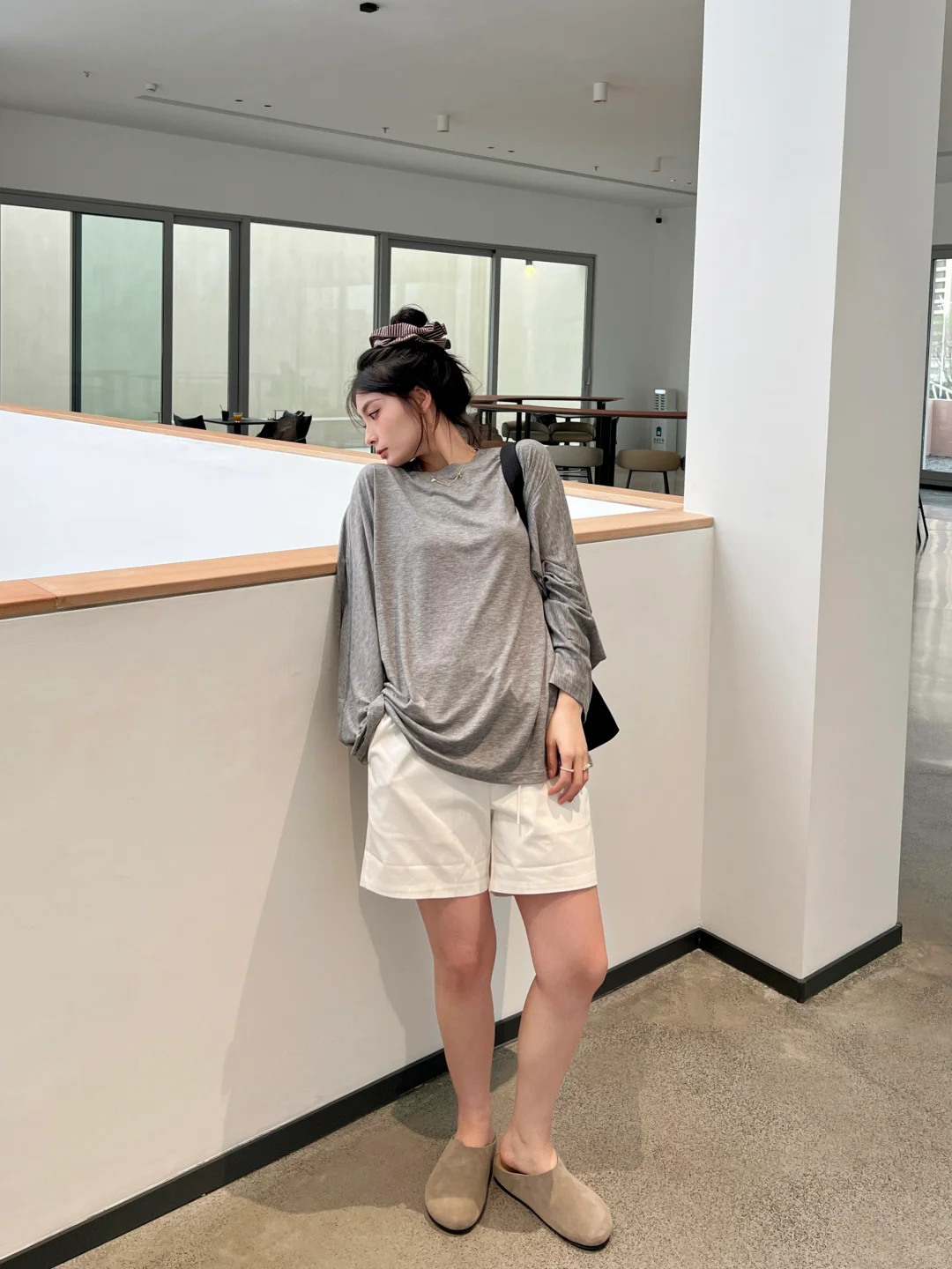 125斤微胖女孩超显瘦的休闲慵懒感穿搭