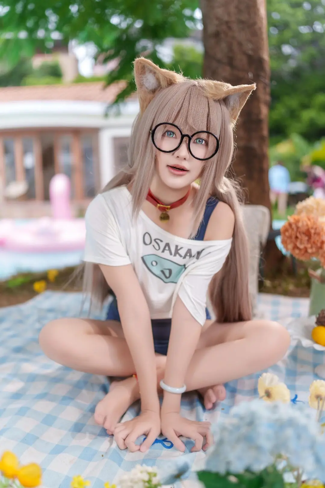 可爱宝宝黄豆粉～～～泳池里！