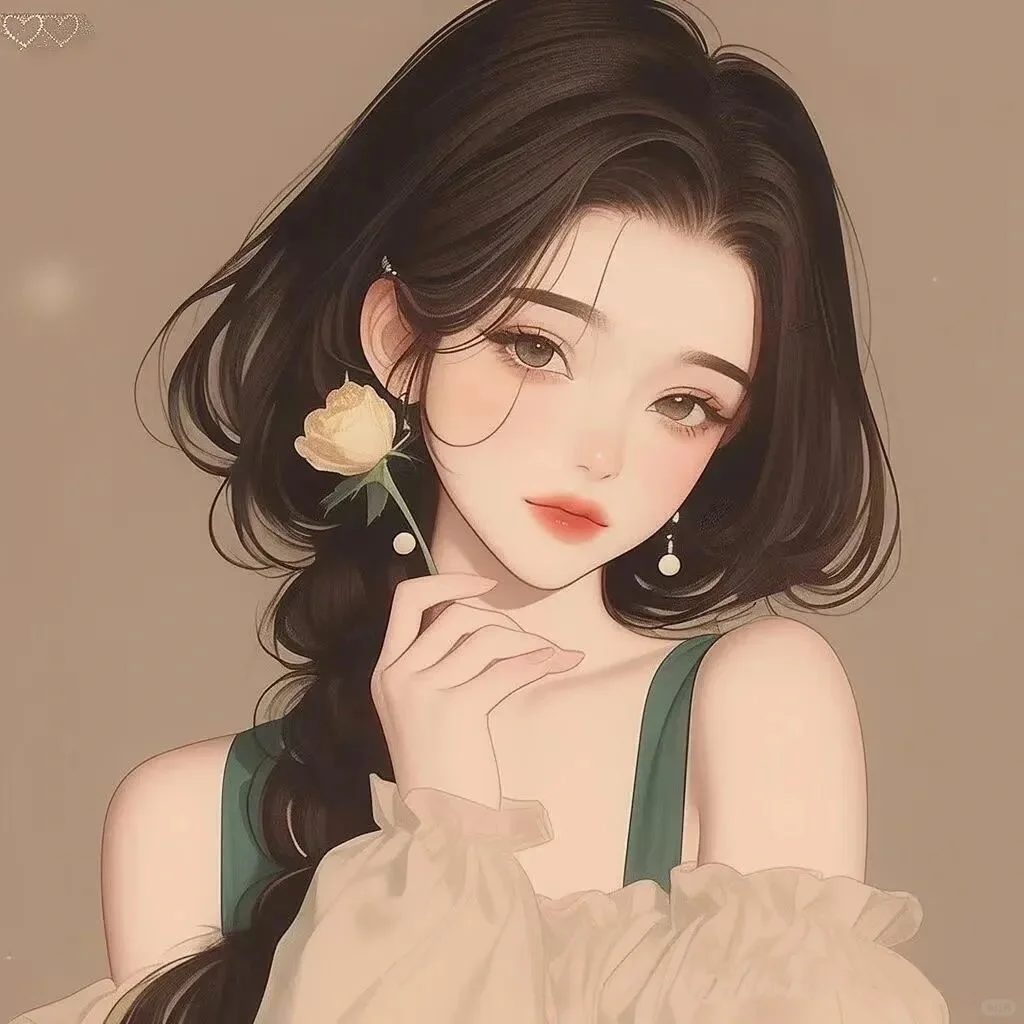 温柔美丽的女生头像