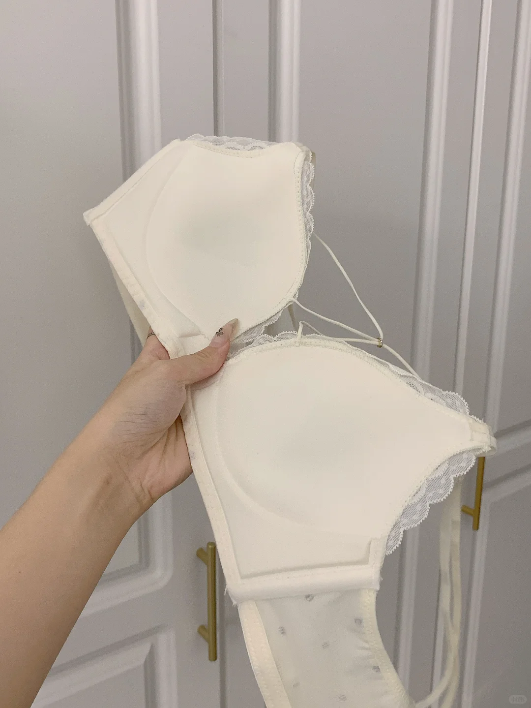 坠近很爱的奶油波点内衣！才20+小胸必备！