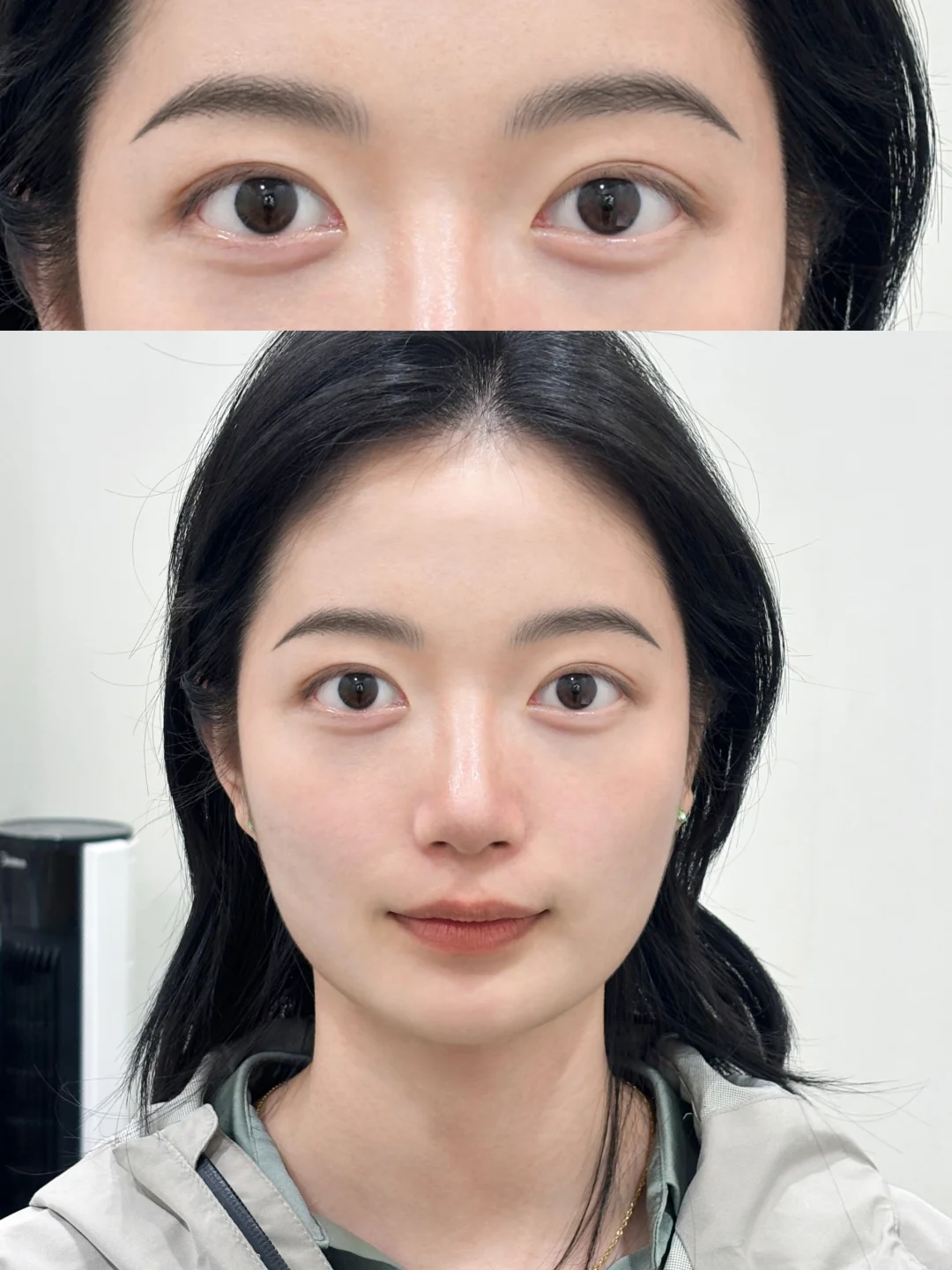 方圆脸get到了根根分明的眉毛