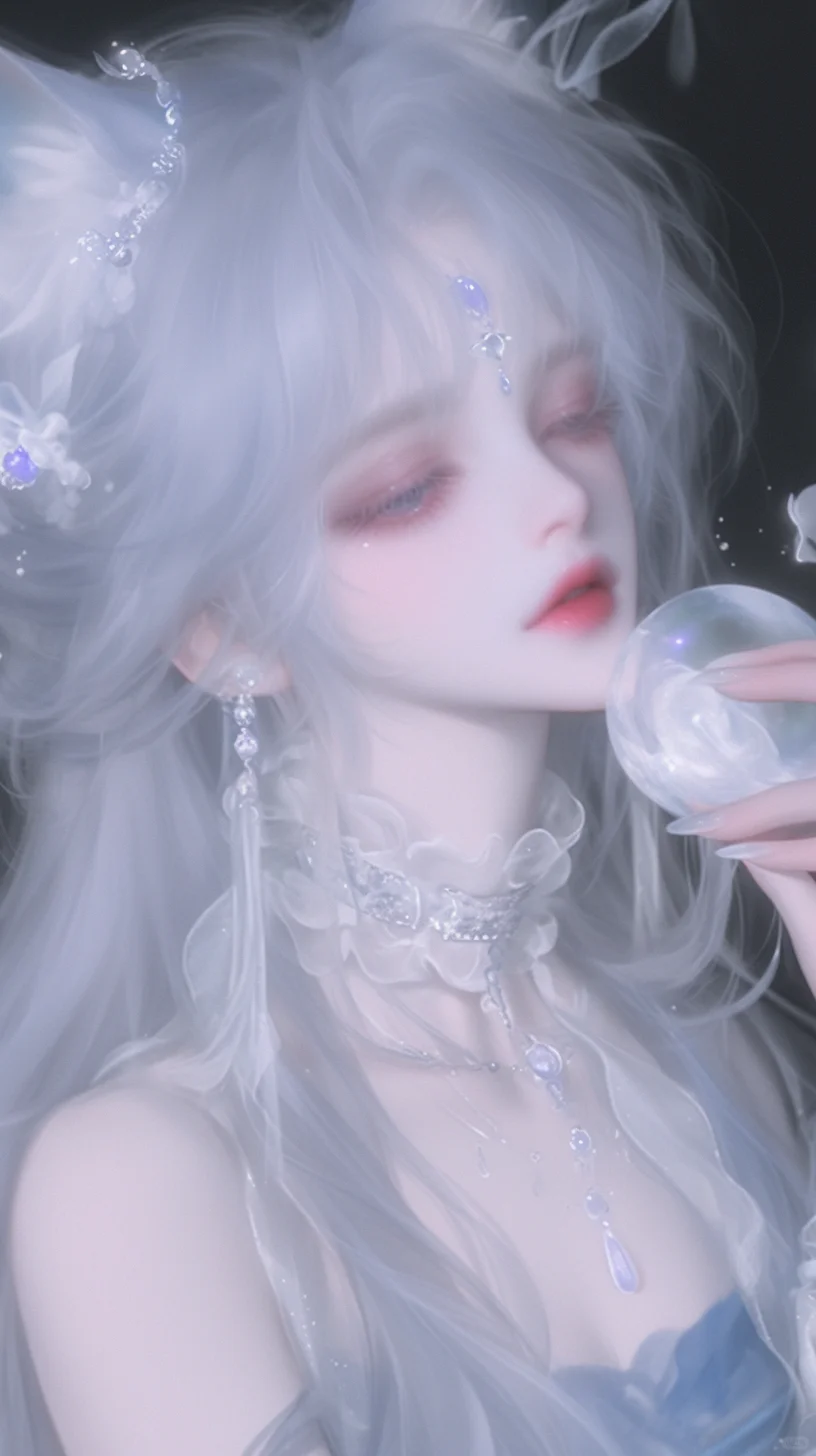 mj自跑图——“水晶球”系列(朦胧女图)