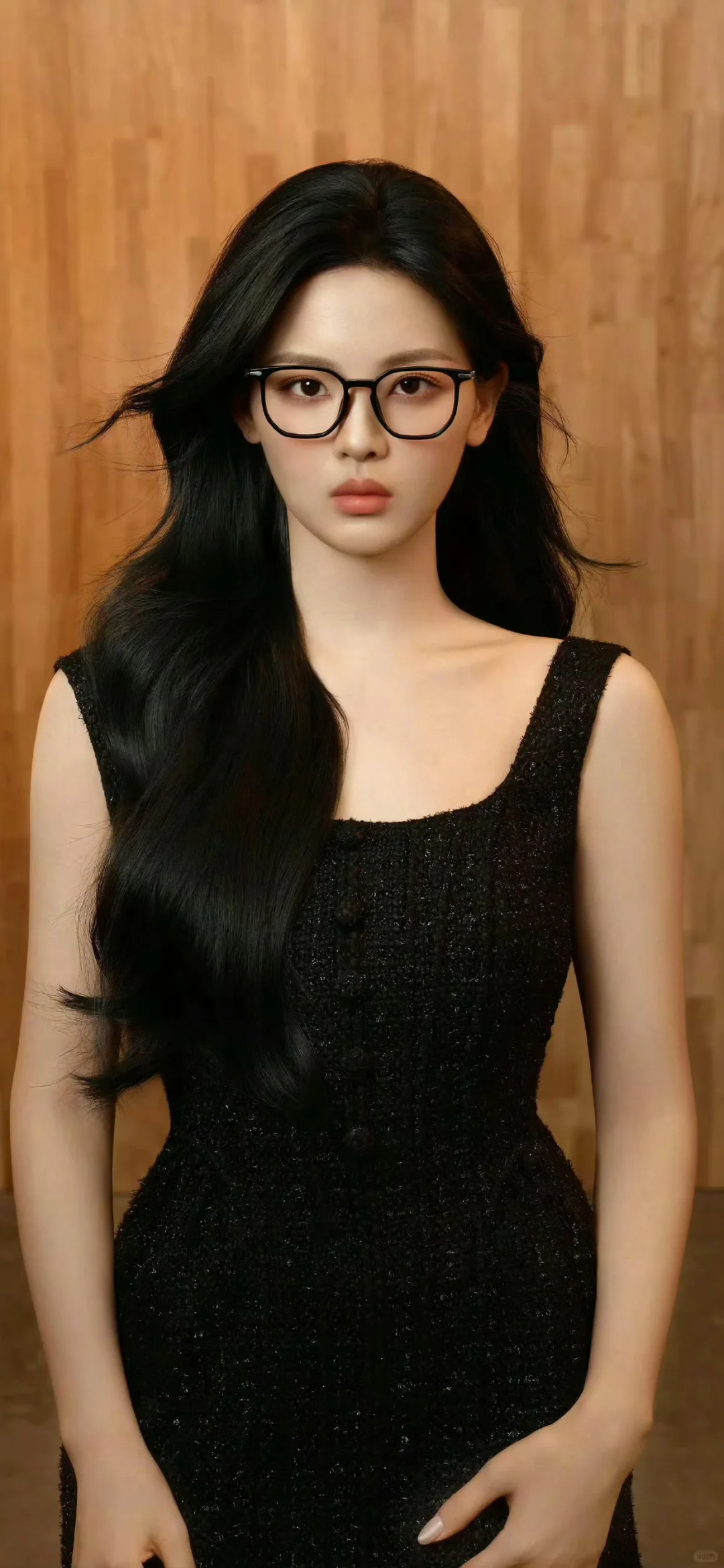 杨超越壁纸！丝袜配眼镜太绝了