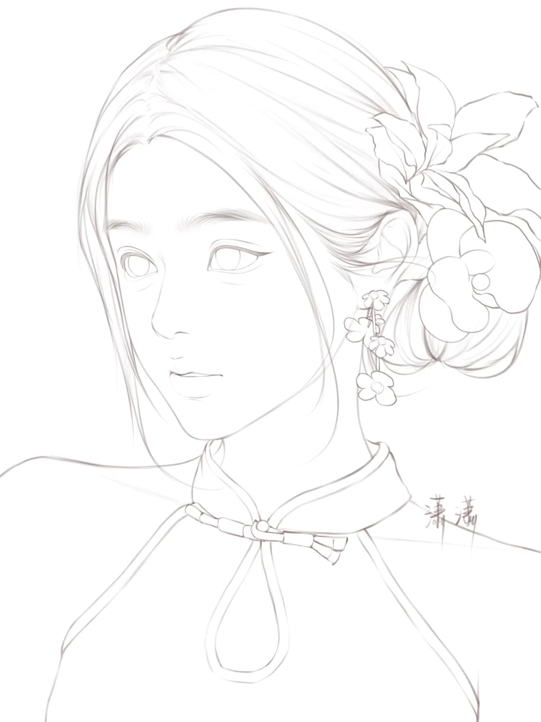 你们要的线稿来啦~