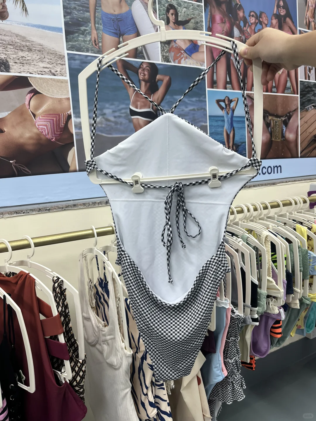 👙分享一款连体绑带泳衣