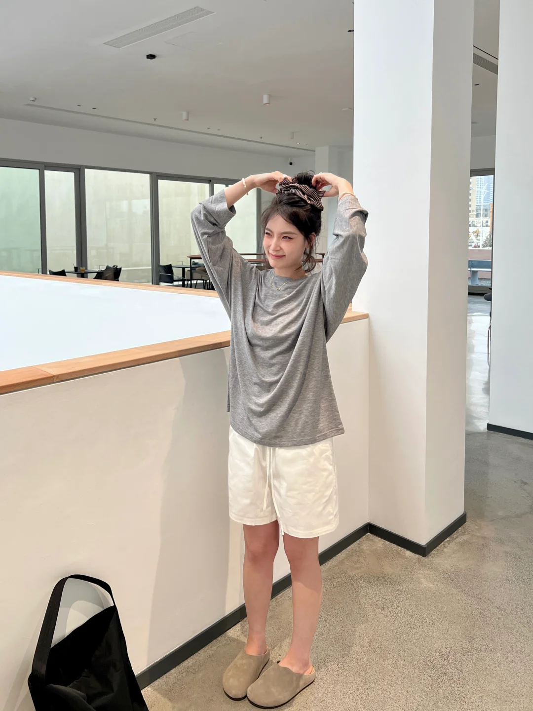 125斤微胖女孩超显瘦的休闲慵懒感穿搭