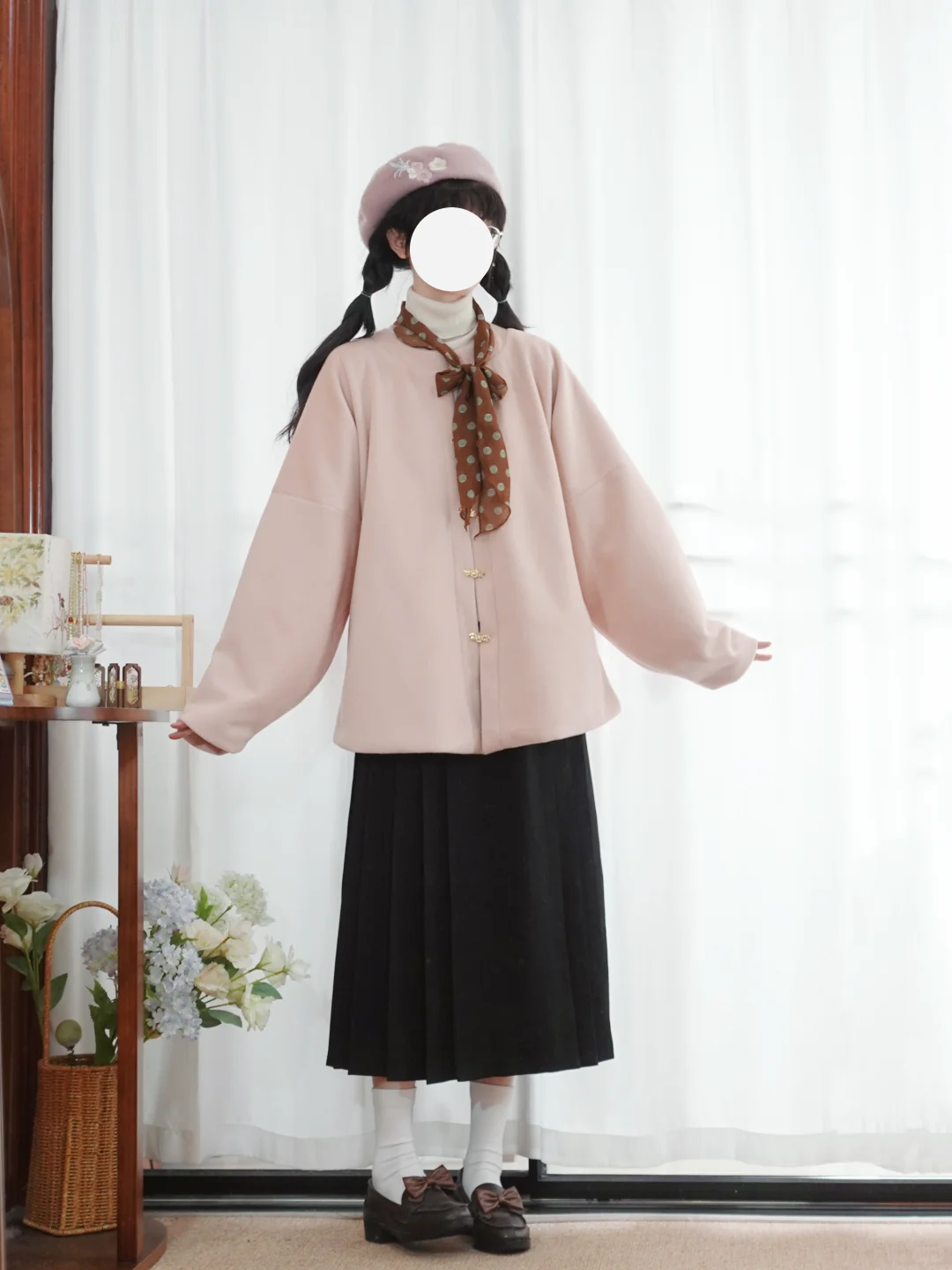 新品｜圆领弓袋袖模特图来喽