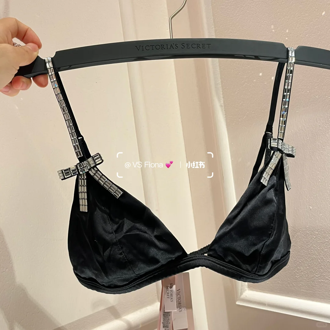 维密holiday| 🖤黑色bralette蝴蝶结水钻🖤