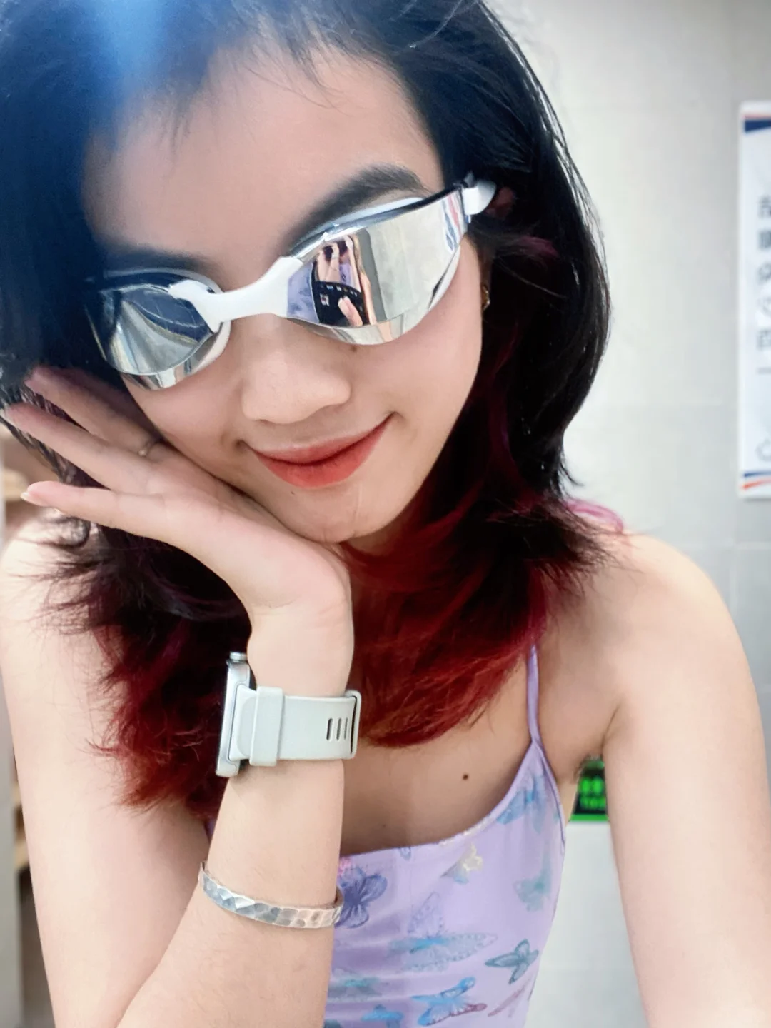 什么？你怎么知道我换新泳镜啦🥽