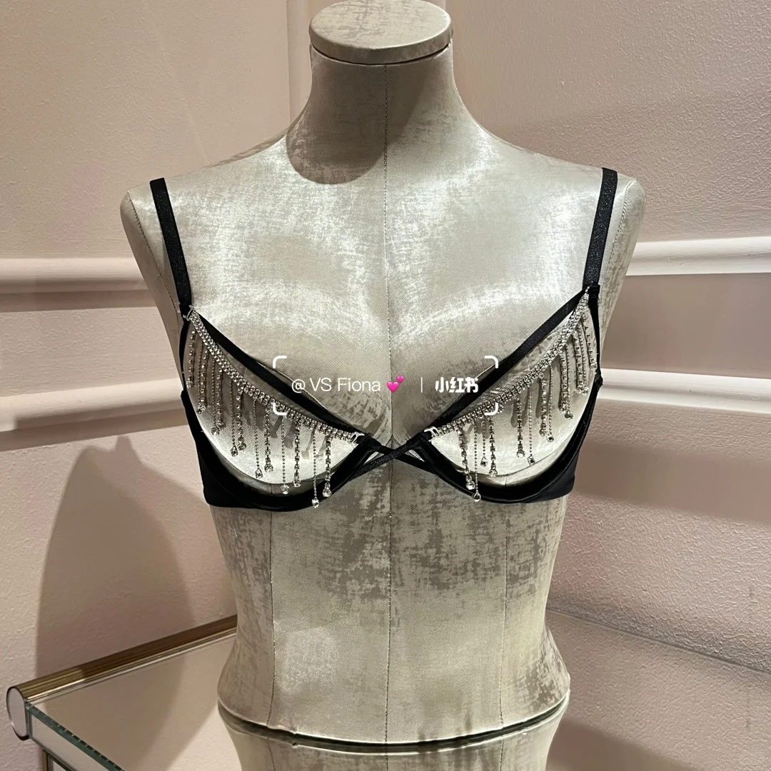 维密holiday| 🖤黑色bralette蝴蝶结水钻🖤