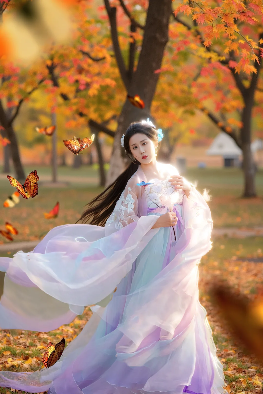 落叶在秋意来的那刻成精了！