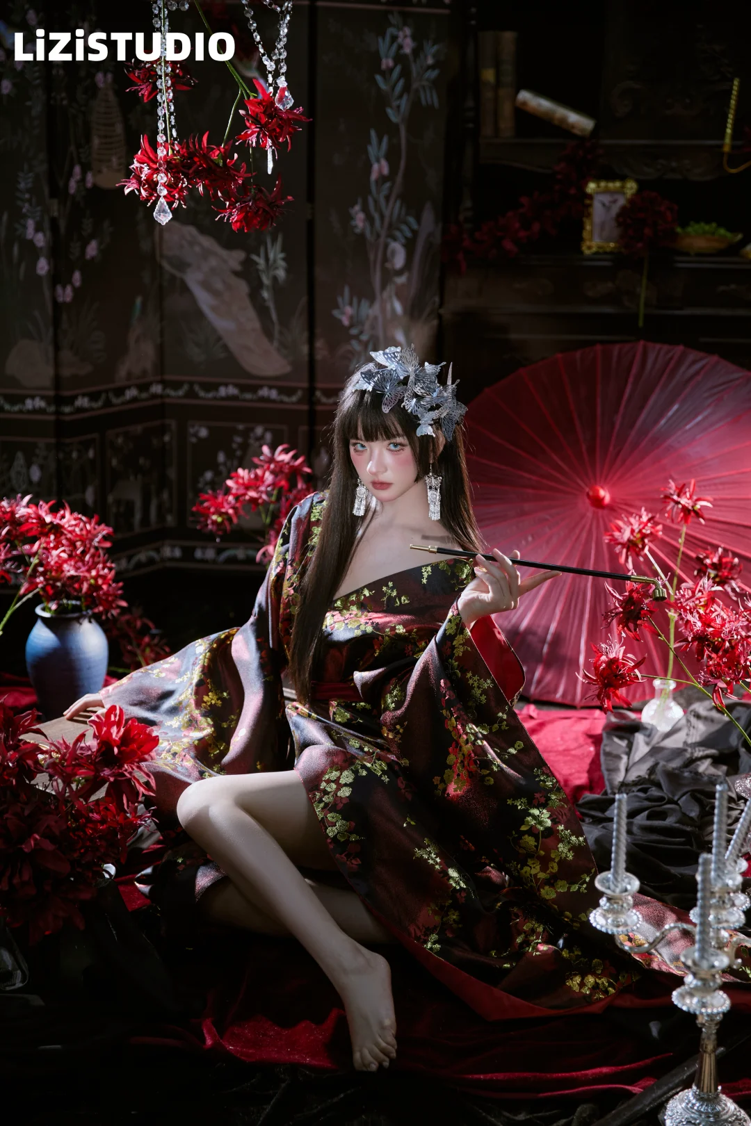 恶女花魁🖤绽放的彼岸花🥀|苏州和服写真