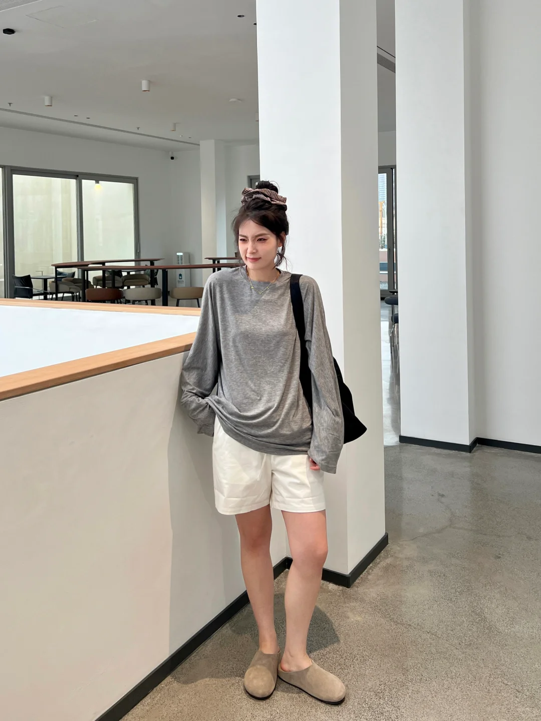 125斤微胖女孩超显瘦的休闲慵懒感穿搭