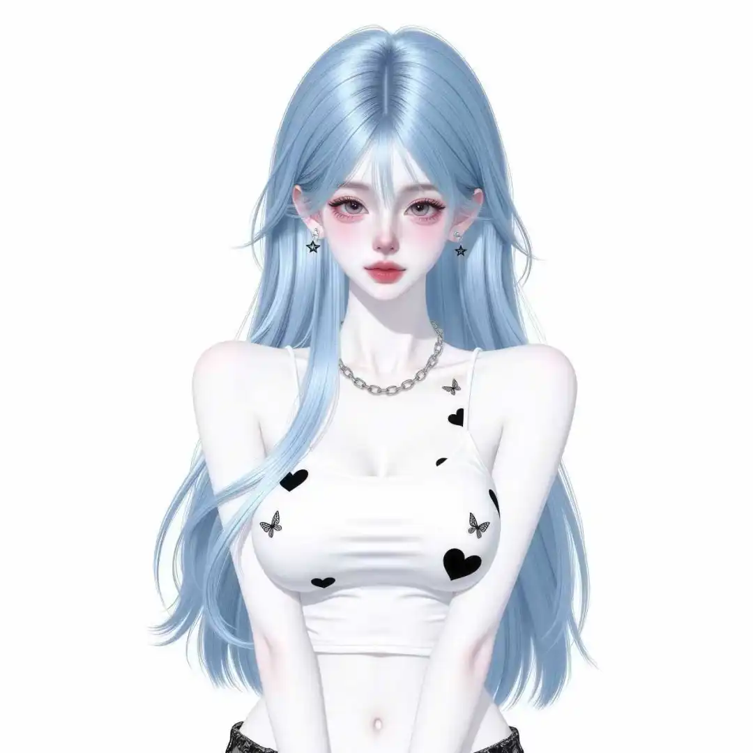 女生头像｜蓝色系