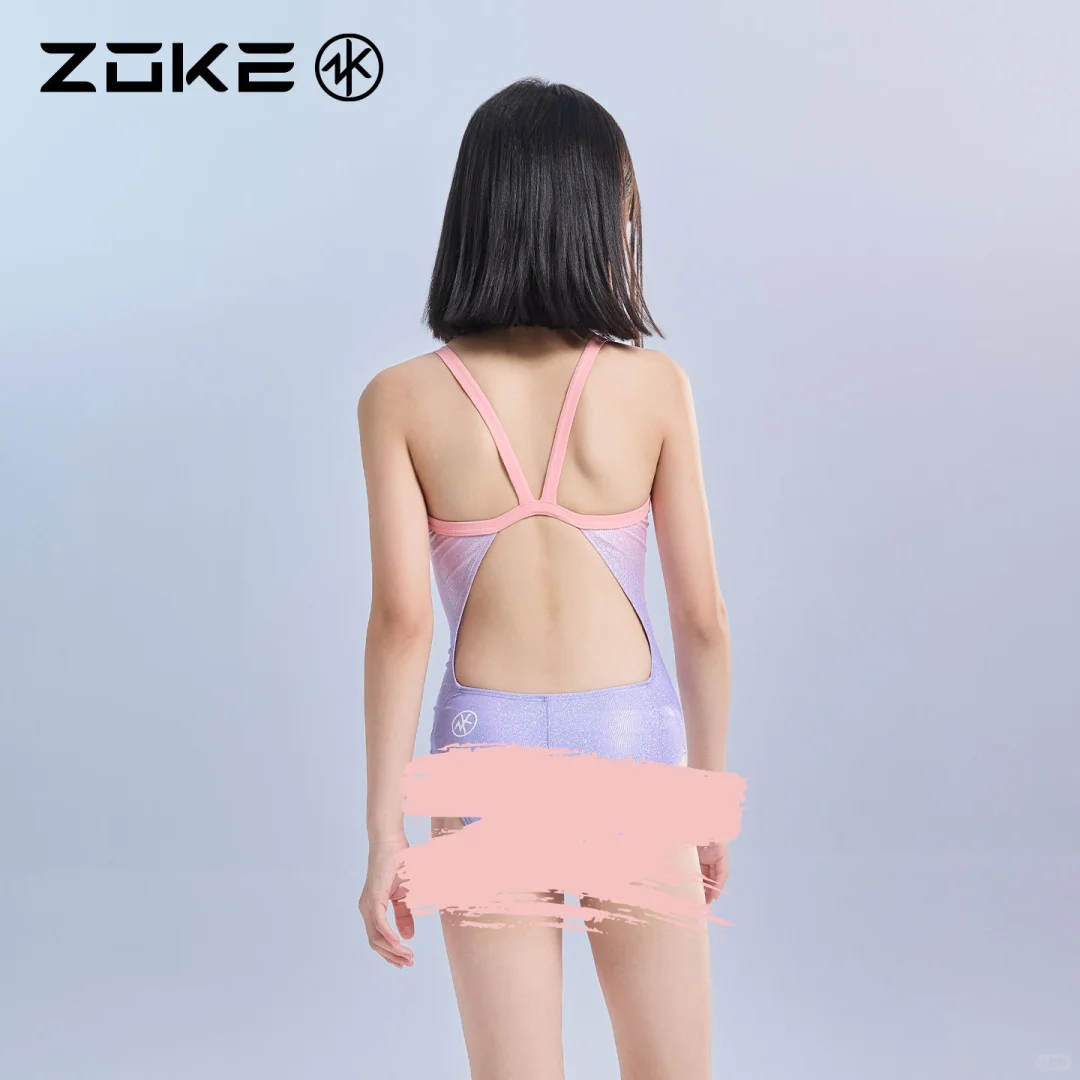 ✨泳池萌宝！渐变星光泳衣变身水中小仙女